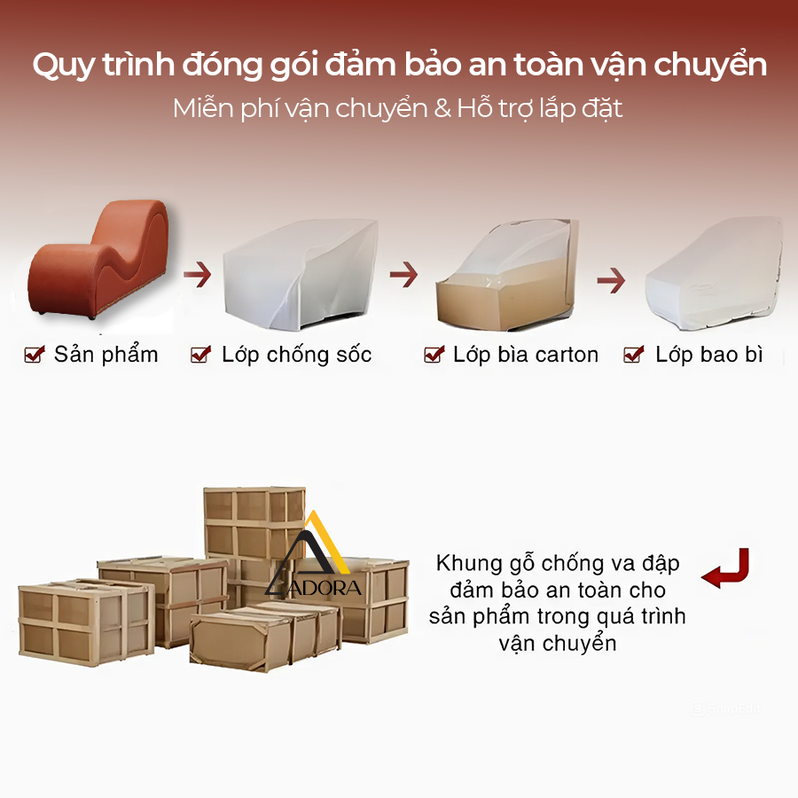 Ghế sofa tình yêu Adora