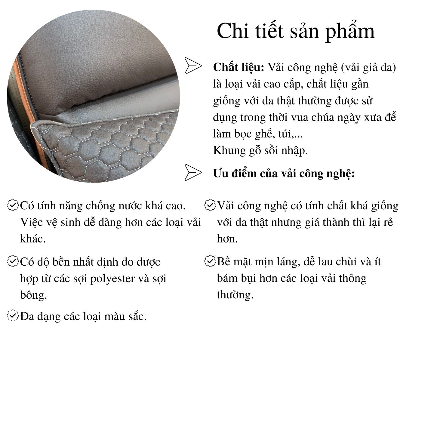 Sofa chữ L vải công nghệ cao cấp VCN2