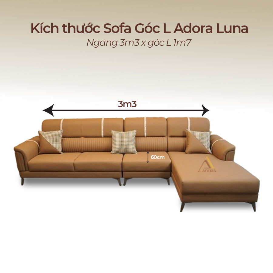 Sofa góc L Adora Luna