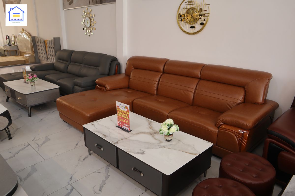 Sofa phòng khách Chữ L cao cấp TL06