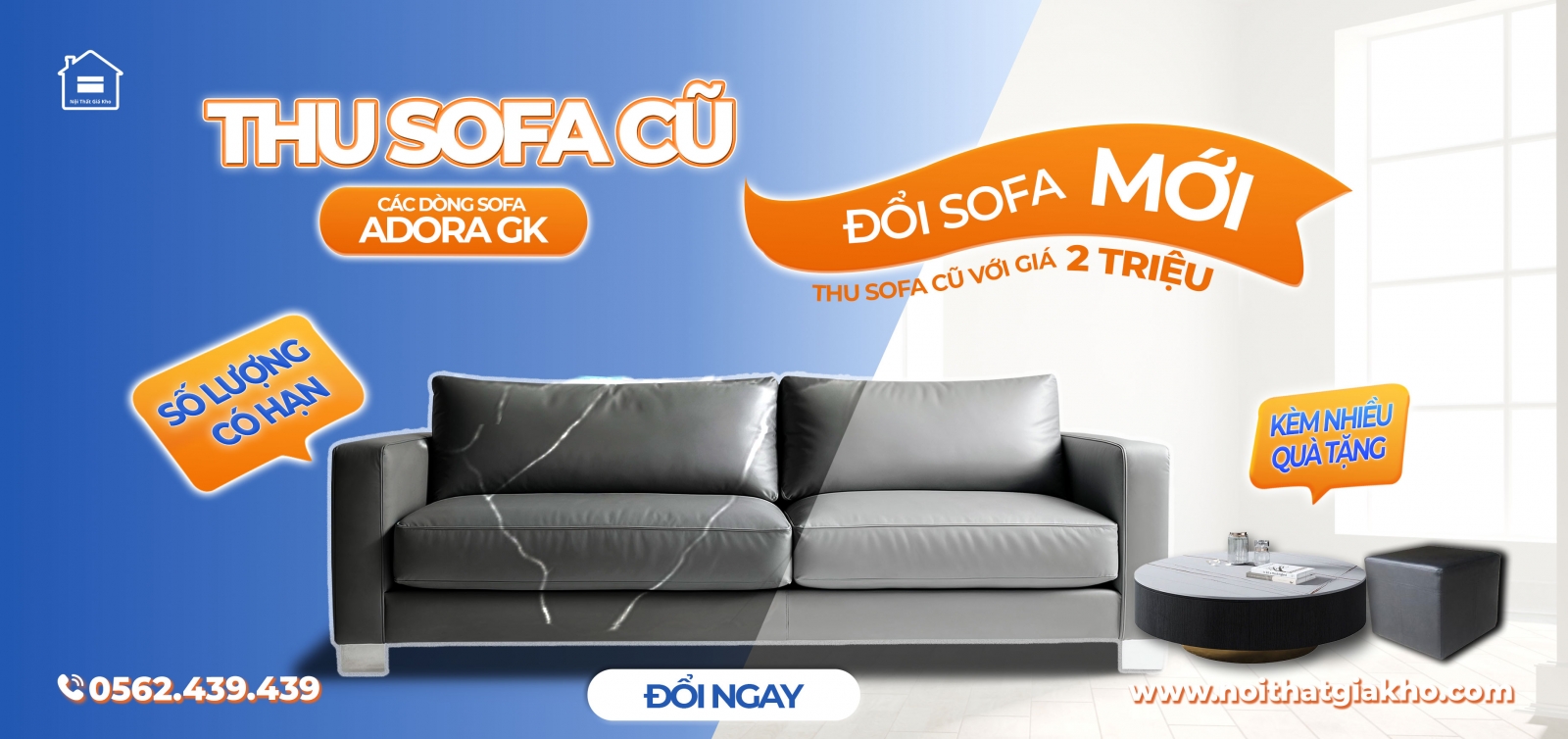 Thu cũ đổi mới Sofa mừng đại lễ 30/4 - 1/5
