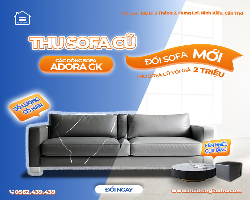 Thu sofa cũ đổi sofa mới tại Cần Thơ