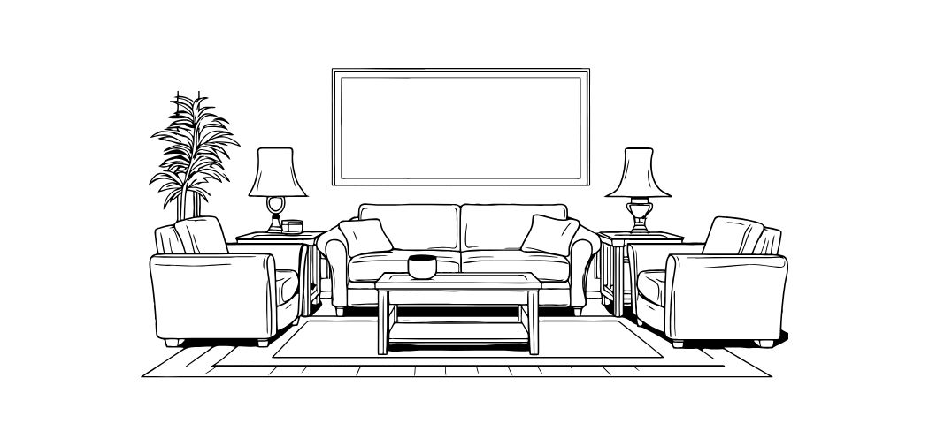 Combo bàn trà và kệ tivi