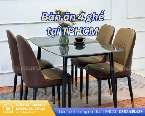 Bàn ăn 4 ghế tại TPHCM