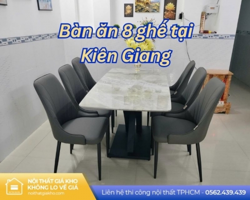 Bàn ăn 8 ghế tại Kiên Giang