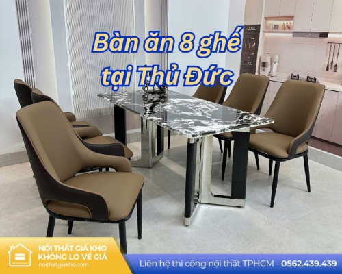 Bàn ăn 8 ghế tại Thủ Đức
