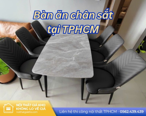 Bàn ăn chân sắt tại TPHCM