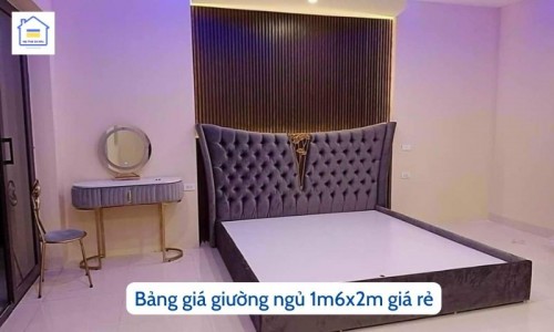 [Bảng giá]Giường ngủ 1m6x2m giá rẻ - noithatgiakho.com