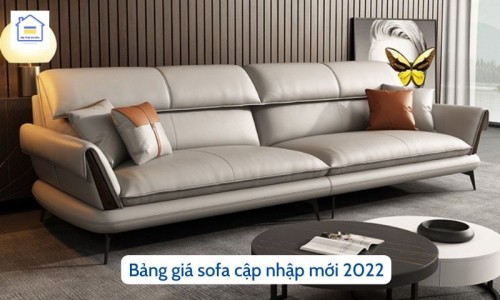 Bảng giá sofa cập nhập mới 2024