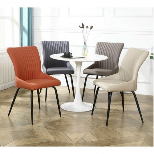 Bộ bàn ghế cà phê bàn tròn tulip kèm 4 ghế Royal - Bàn ghế cafe