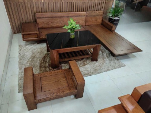 Bộ ghế sofa gỗ sồi hiện đại GK08 - NỘI THẤT GIÁ KHO