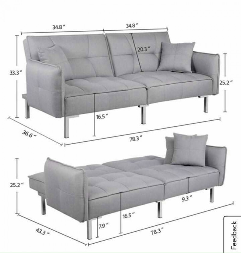 Ghế sofa bed thông minh phòng khách 2 chỗ ngồi
