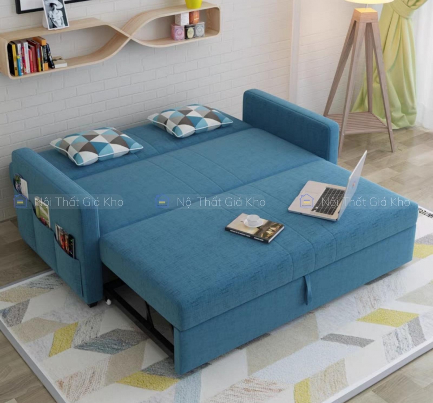Ghế sofa bed vải 1m8