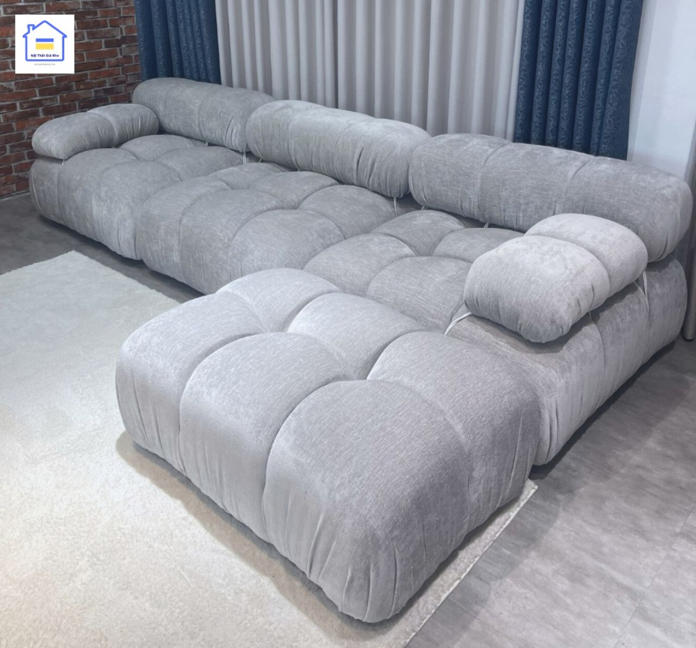 Sofa băng vải phong cách Hàn Quốc