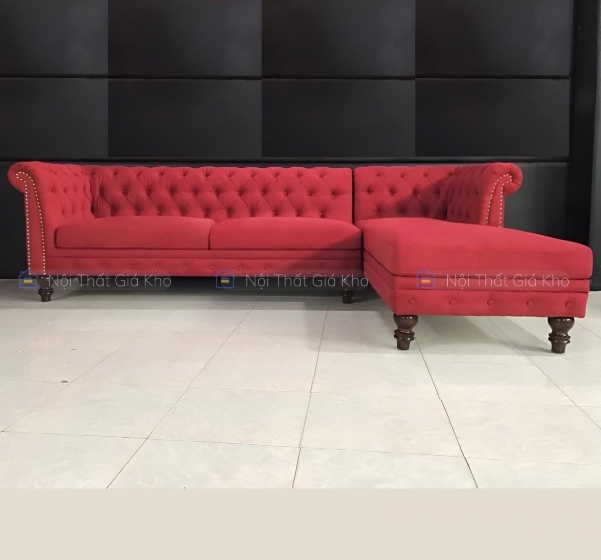 Sofa góc L Adora tân cổ điển GL06