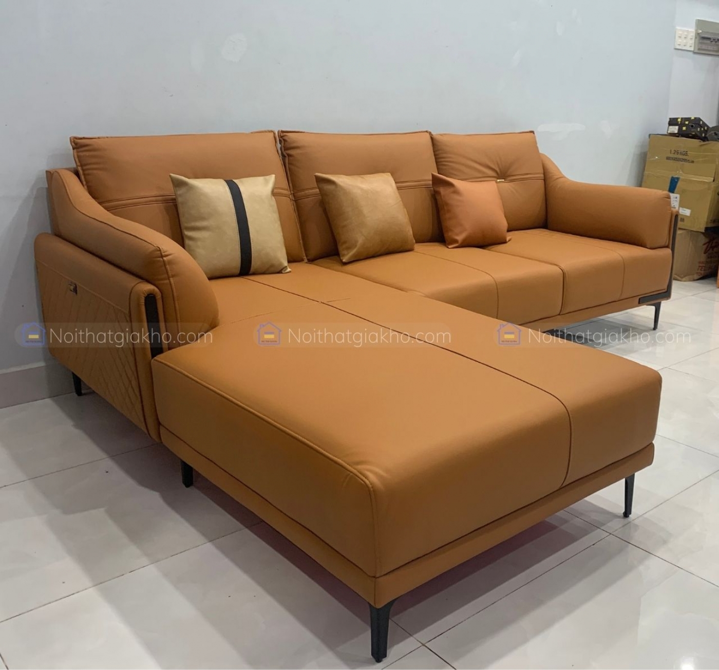 Sofa góc L đẹp hiện đại GK30