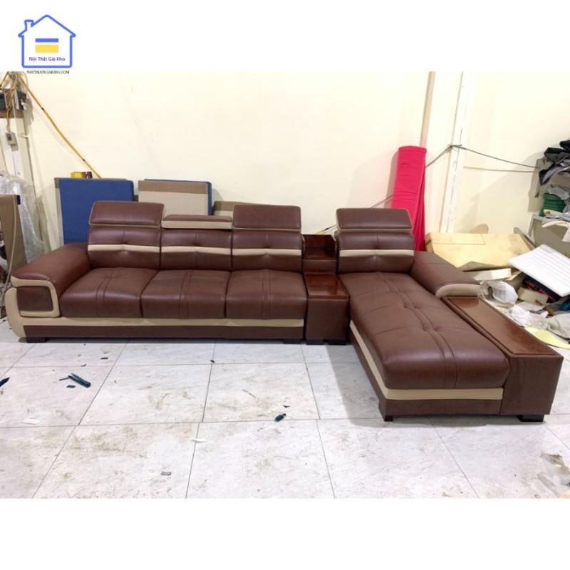 Sofa phòng khách chữ L cao cấp GK07