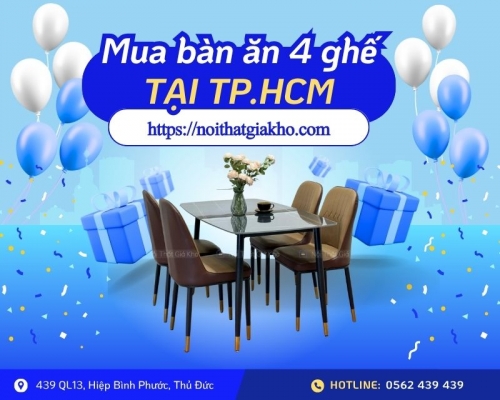 Mua Bàn Ăn 4 Ghế Tại TP.HCM