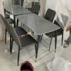 Bàn ăn mặt đá phiến kết hợp ghế Vertical