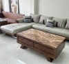 Bộ sofa phòng khách gỗ sồi