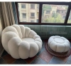 Ghế sofa xoay 360 độ - Ghế sofa thư giãn bí ngô kèm đôn