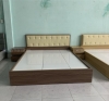 Giường ngủ gỗ MDF bọc nệm có 2 hộc kéo