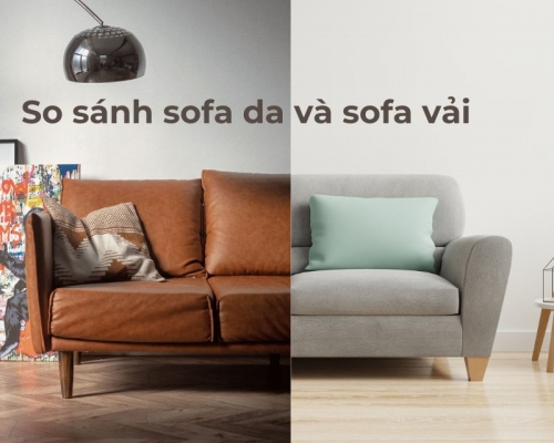 So sánh sofa da và sofa vải