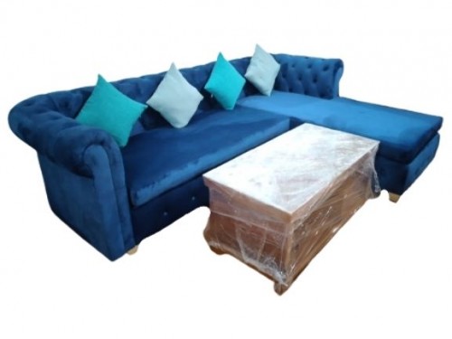 Sofa phòng khách góc chữ L Adora tân cổ điển