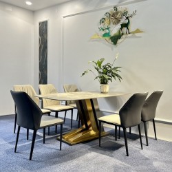 Bộ bàn ăn nhập khẩu ghế Kelvin