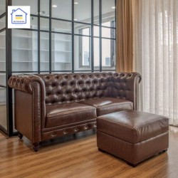 Sofa cổ điển bọc da cao cấp SC05