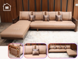 Sofa gỗ góc L Adora NTVT018