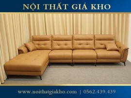 Sofa góc L da bò chỉnh điện Adora XA11