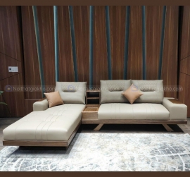 Sofa góc L gỗ sồi 2m8x1m8