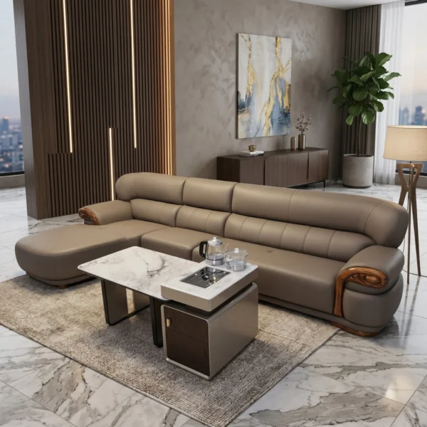 Sofa nhập khẩu gỗ mun AT01