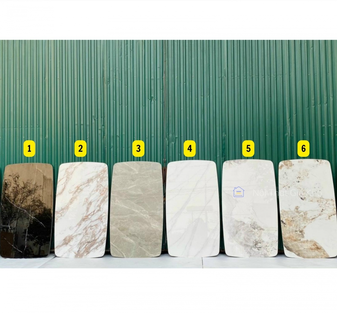 Bàn ăn mặt đá Ceramic bóng chân chữ H