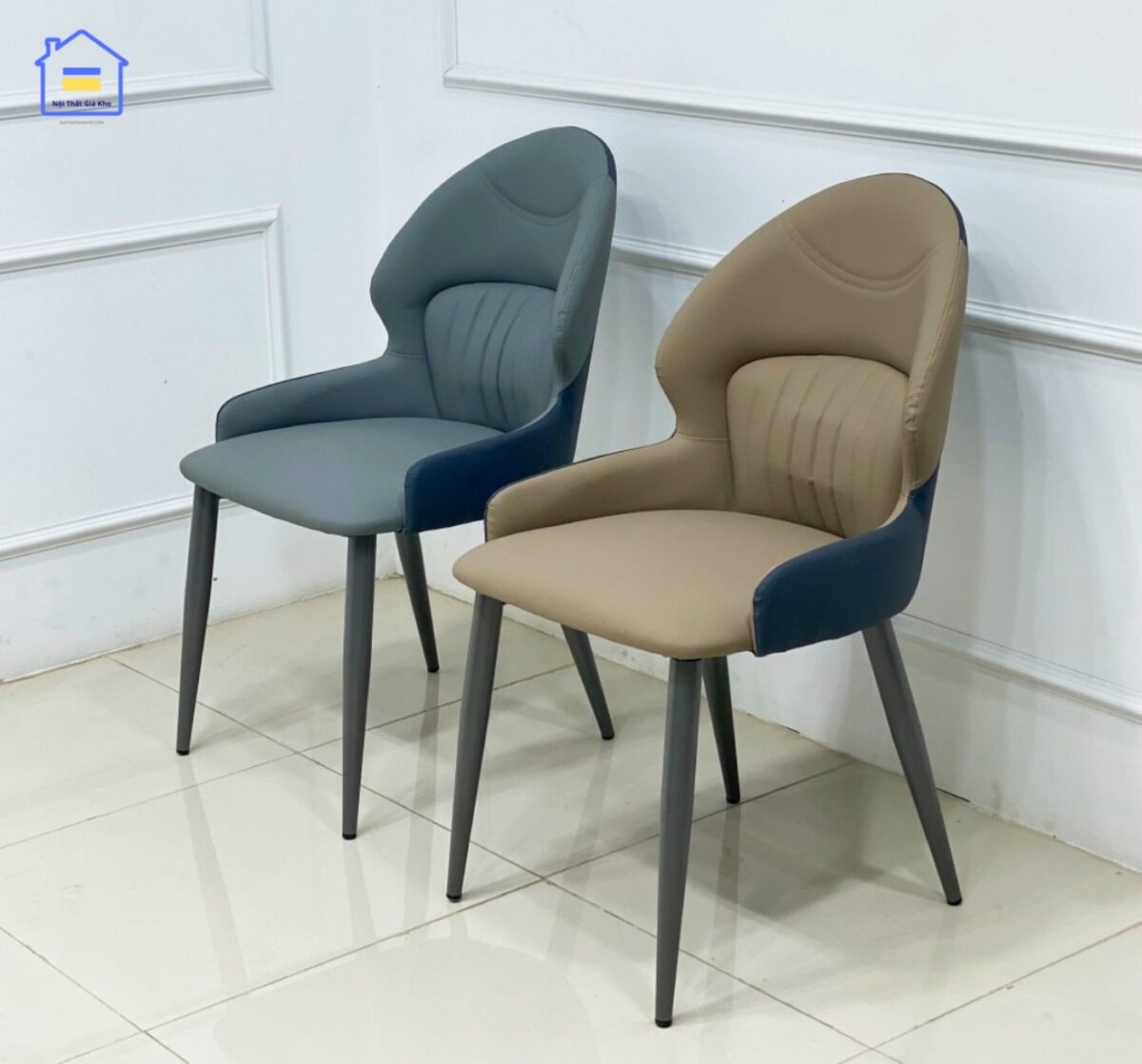 Bàn ăn mặt đá Ceramic bóng ghế Muta