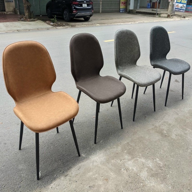 Bàn ăn mặt đá Ceramic bóng kết hợp ghế Nordic