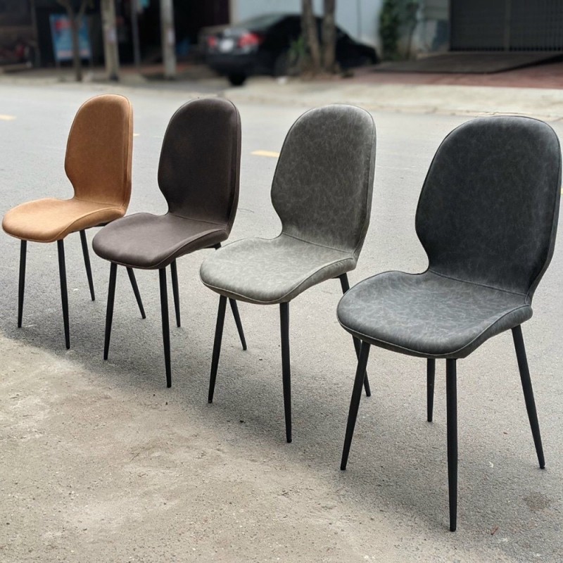 Bàn ăn mặt đá Ceramic bóng kết hợp ghế Nordic