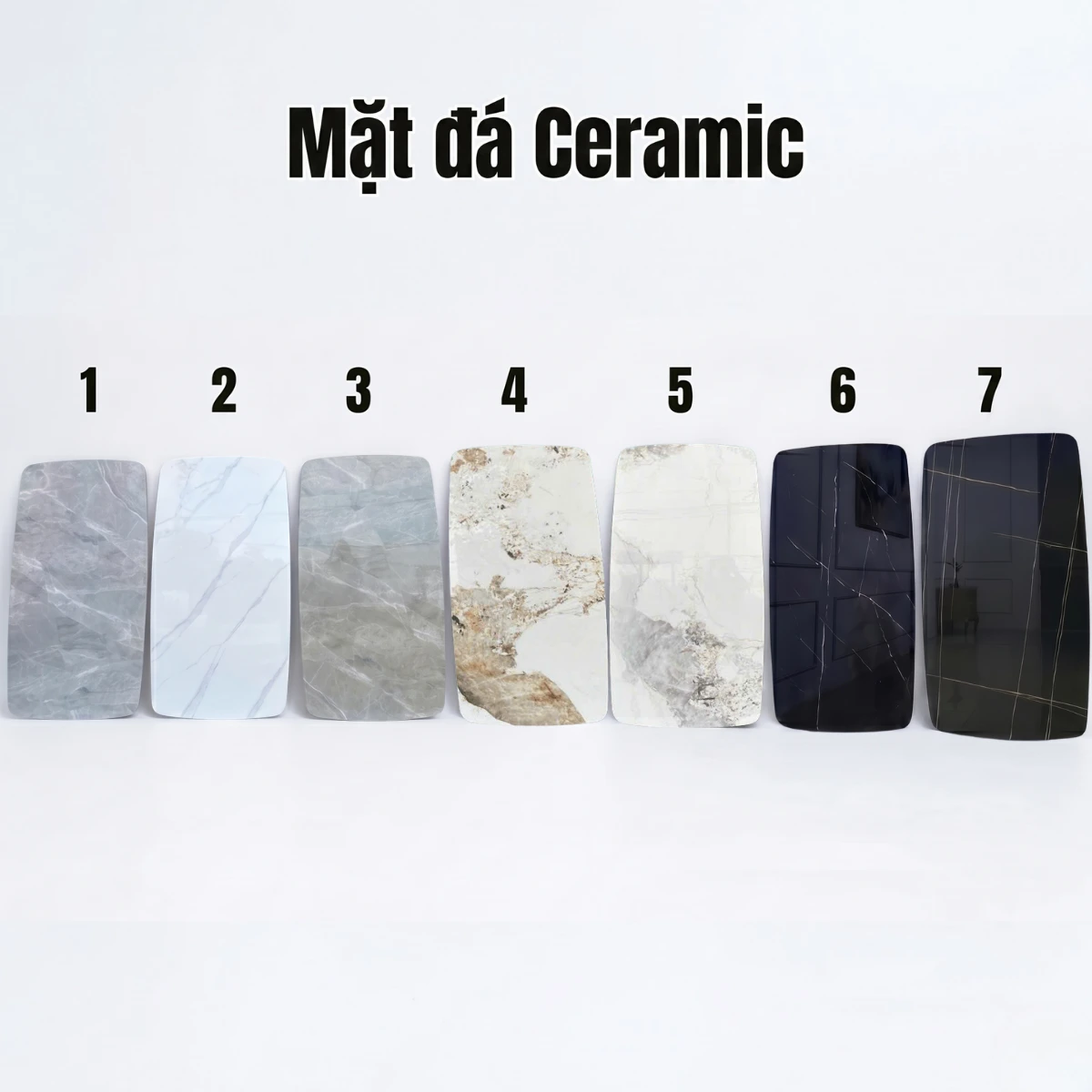 Bàn ăn mặt đá ceramic chân X Adora Pamper
