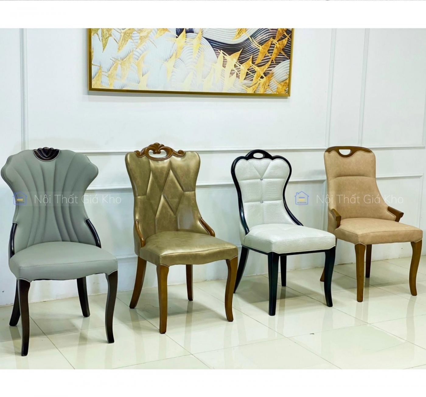 Bàn ăn mặt đá chân gỗ nhập khẩu