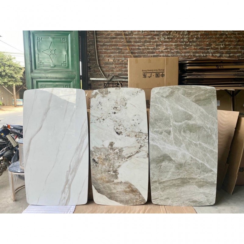 Bàn ăn mặt đá phiến kết hợp cùng ghế Kevin