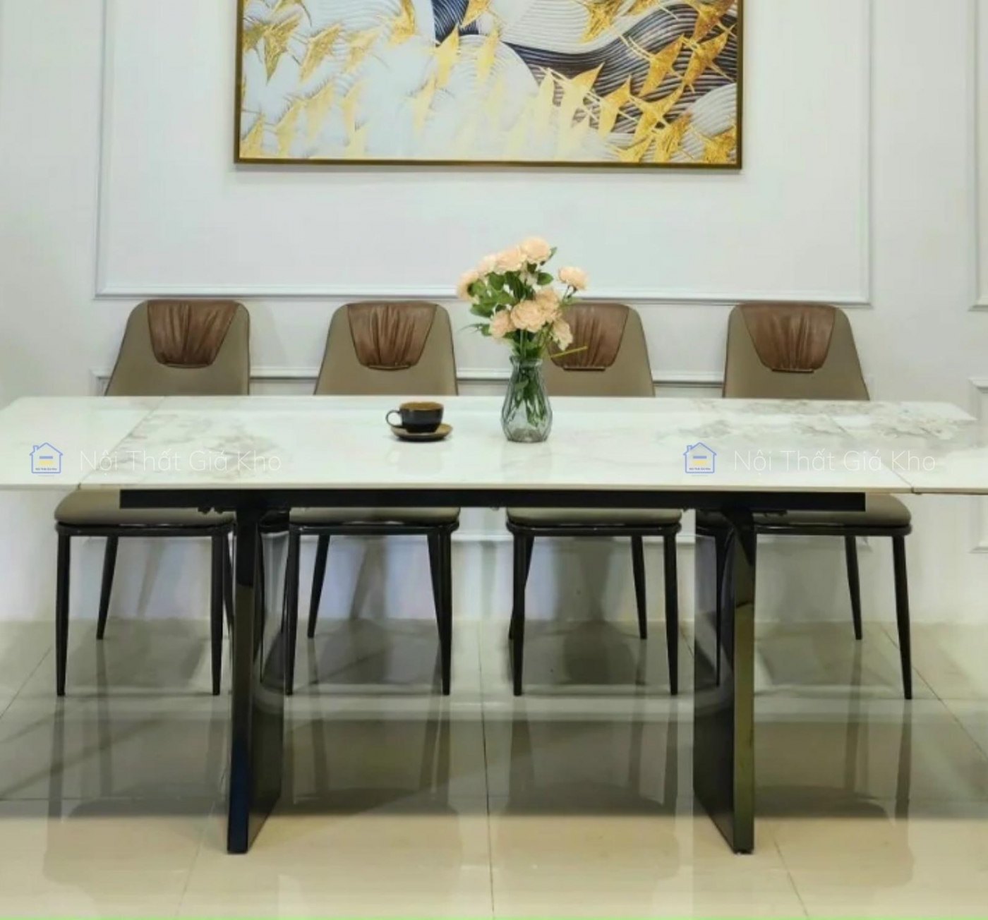 Bàn ăn thông minh kéo dài 2 đầu