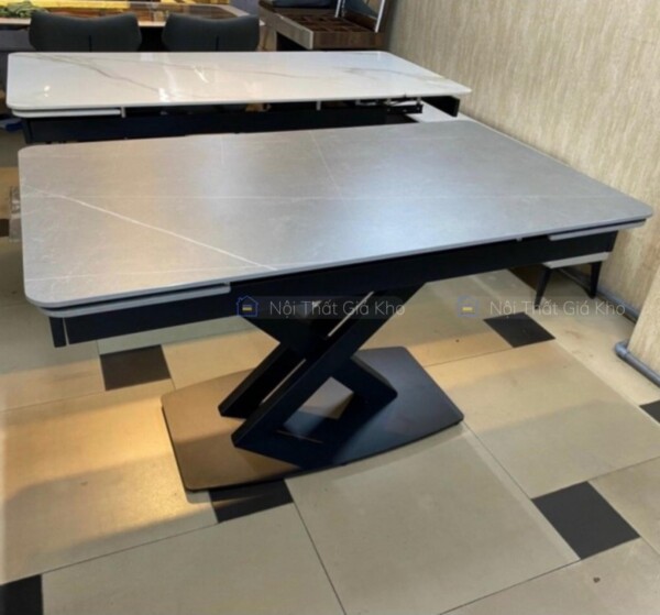 Bàn ăn thông minh mặt đá phiến Ceramic kéo dài 2 đầu