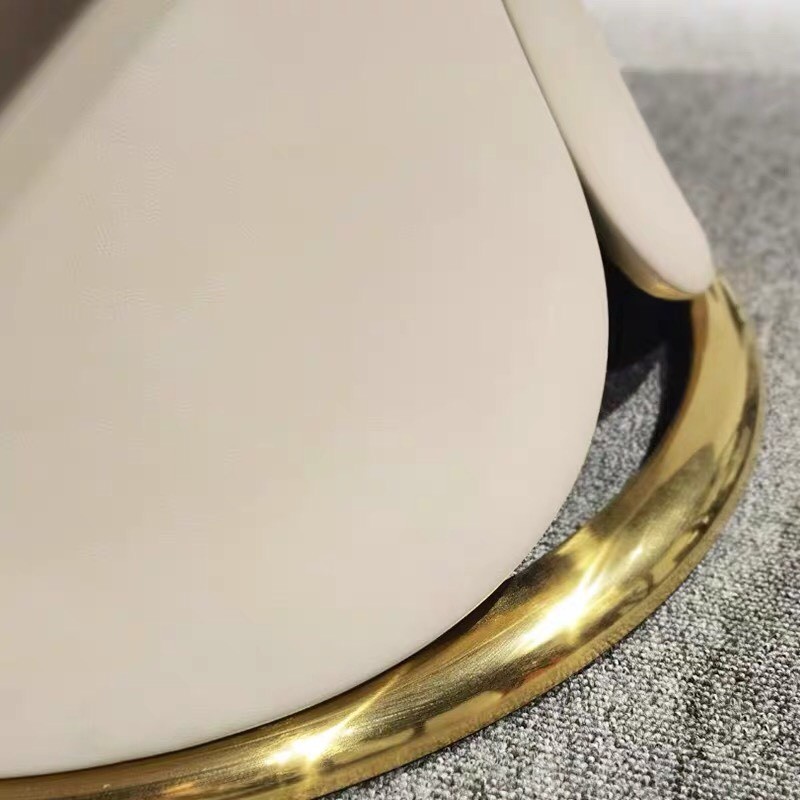 Bàn ăn tròn xoay mặt đá Ceramic bóng kết hợp ghế Zena