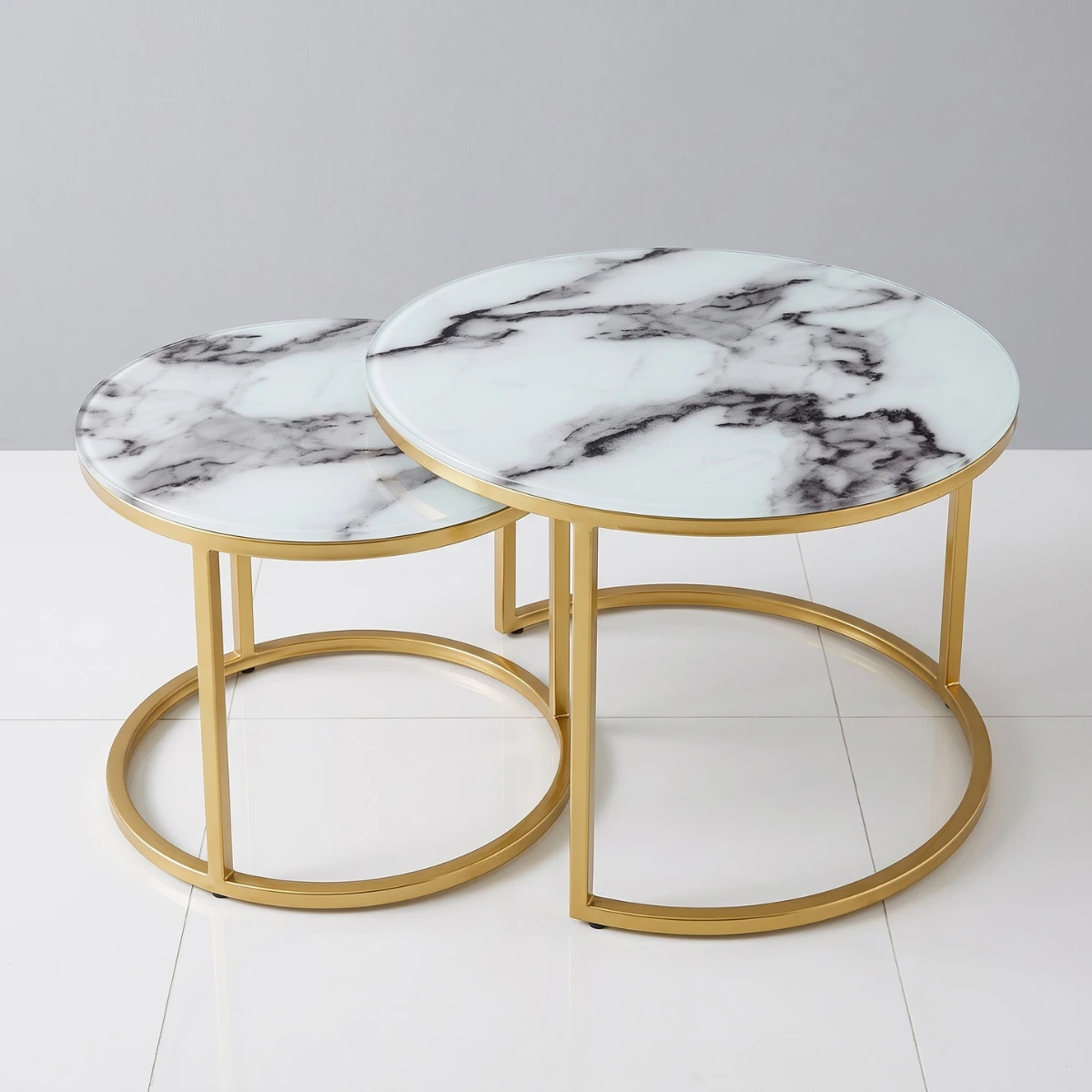 Bàn sofa tròn đôi TL108