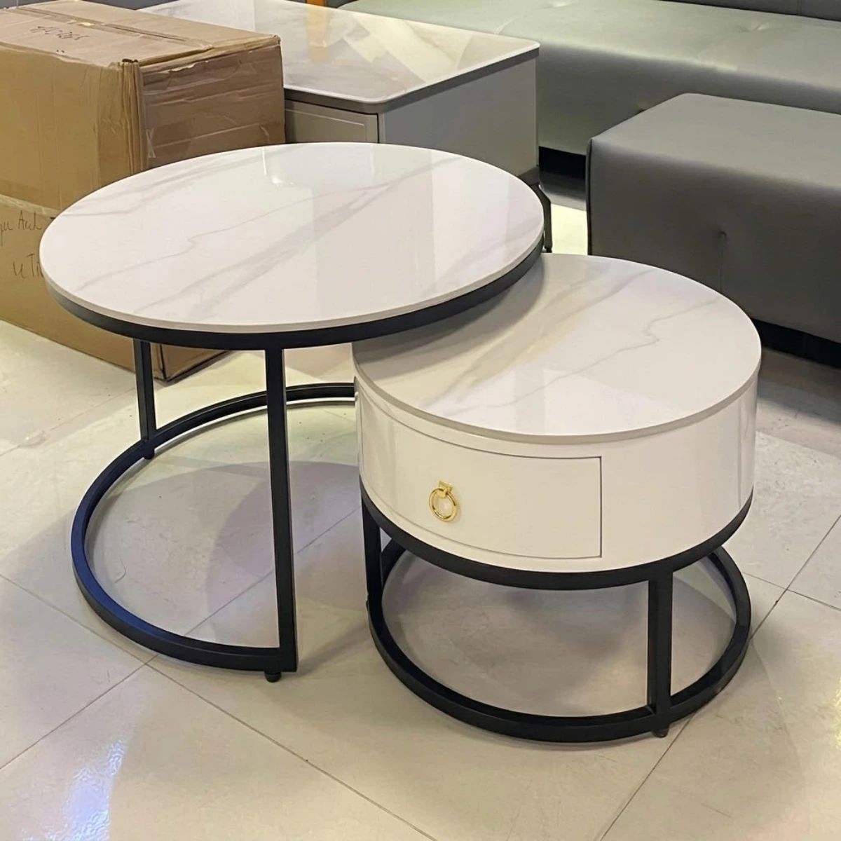 Bàn trà hộc kéo BT18