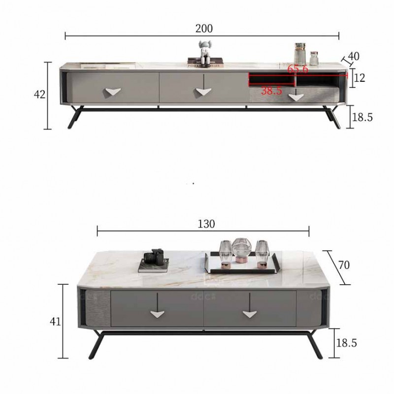 Bàn trà sofa mặt đá Ceramic
