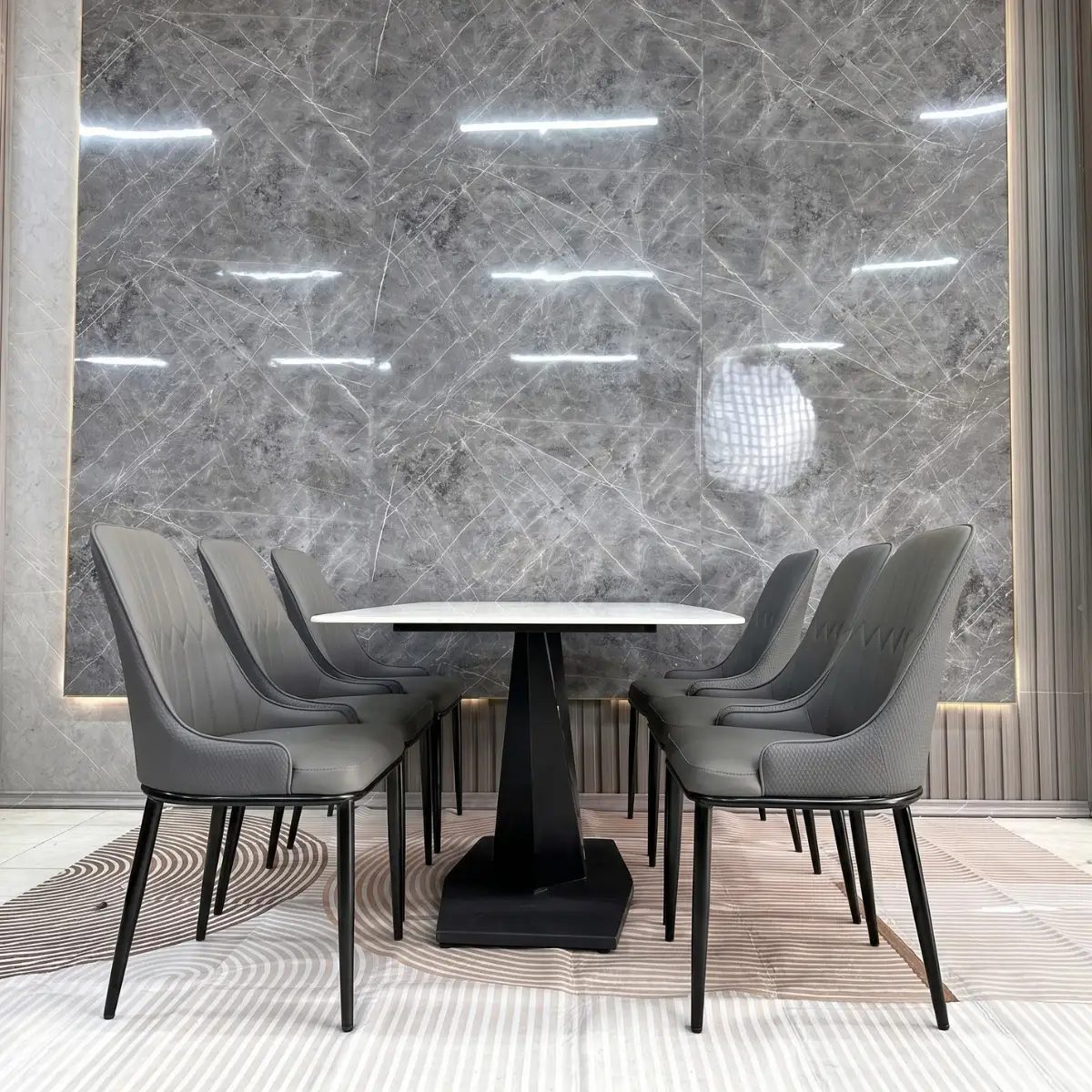 Bộ bàn ăn 6 ghế Adora Luxury