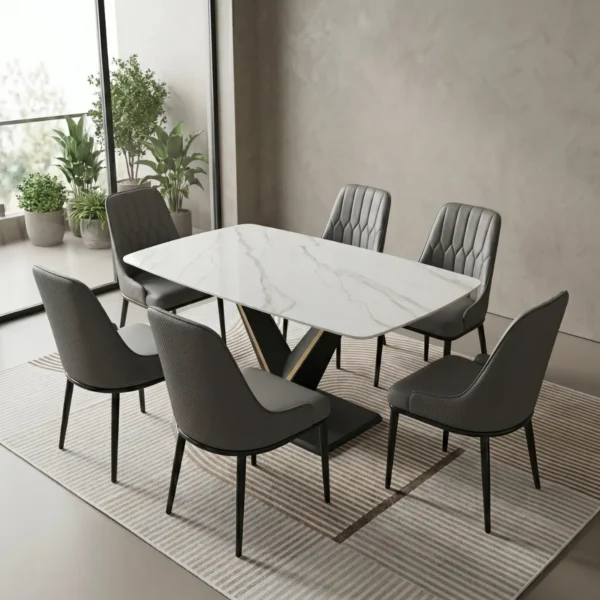 Bộ bàn ăn 6 ghế Adora Luxury
