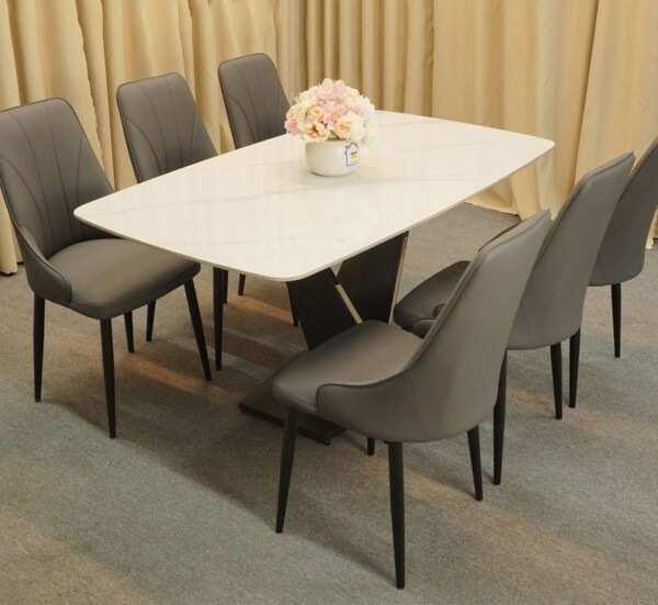 Bộ bàn ăn 6 ghế Adora Pamper